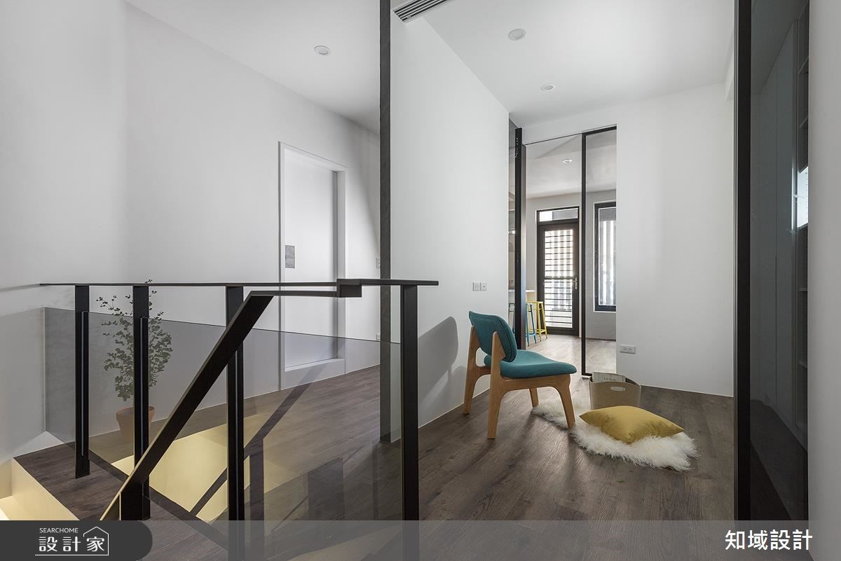 40坪老屋(16~30年)＿現代風樓梯案例圖片＿知域設計 X 一己空間制作＿一己_6+1 pets house之14