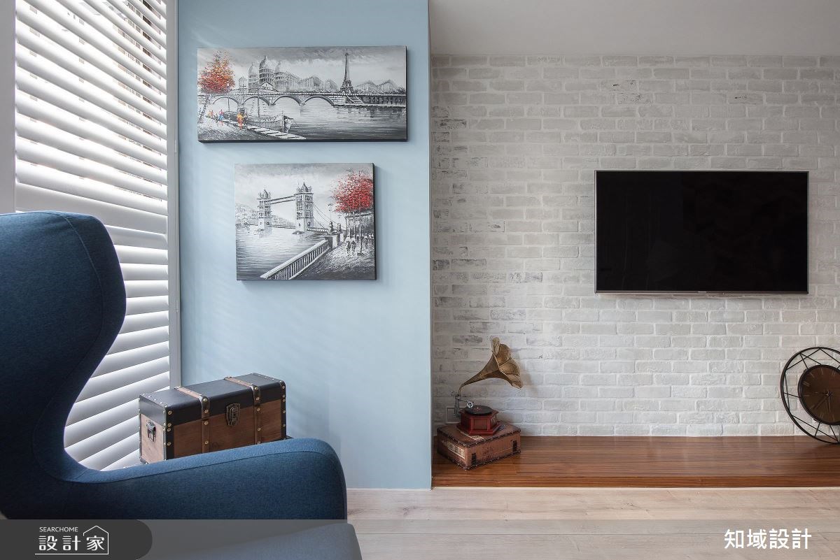 24坪中古屋(5~15年)＿鄉村風客廳案例圖片＿知域設計 X 一己空間制作＿知域_英倫小情人之3