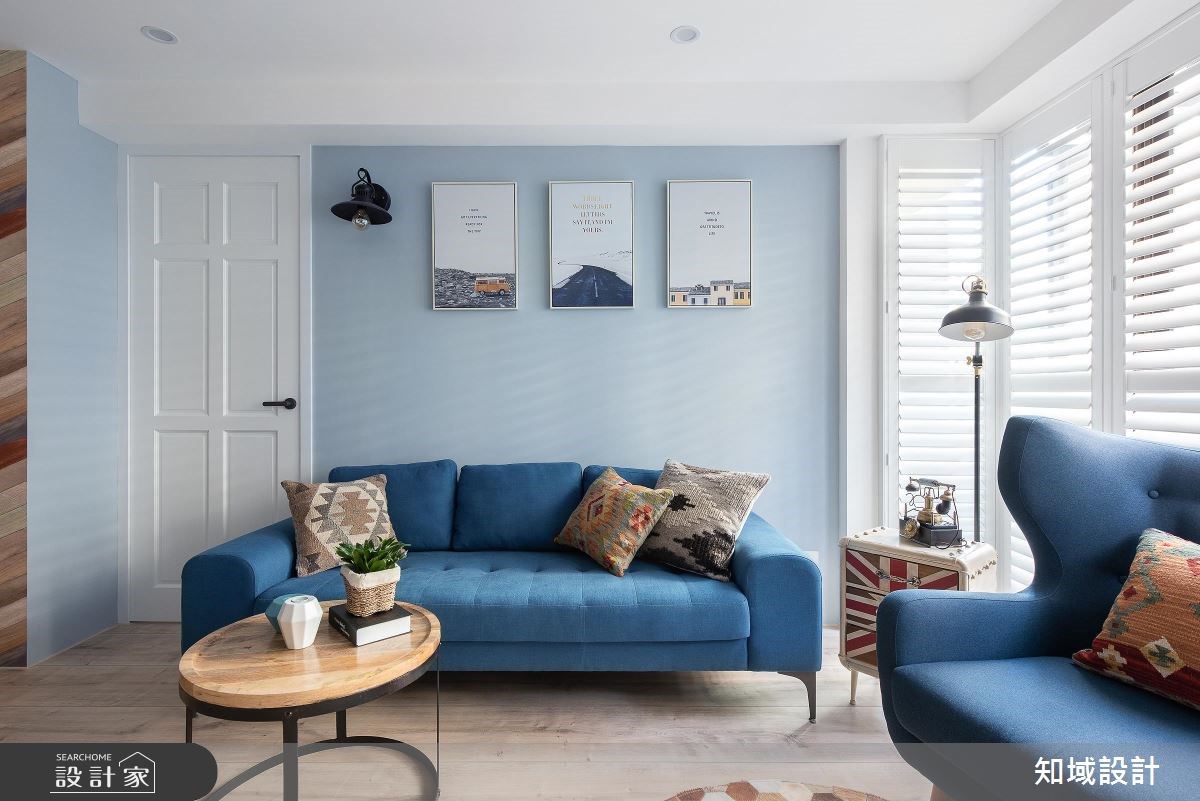 24坪中古屋(5~15年)＿鄉村風客廳案例圖片＿知域設計 X 一己空間制作＿知域_英倫小情人之4