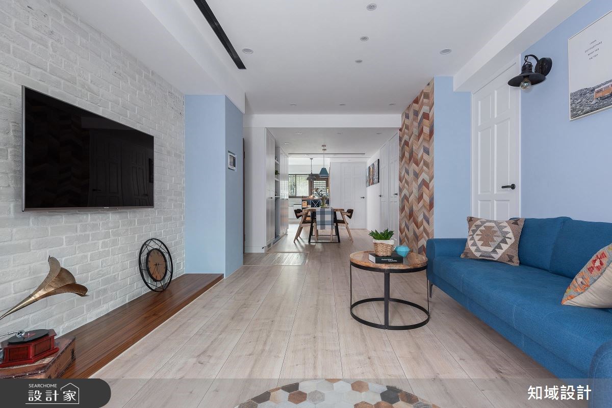 24坪中古屋(5~15年)＿鄉村風客廳案例圖片＿知域設計 X 一己空間制作＿知域_英倫小情人之6