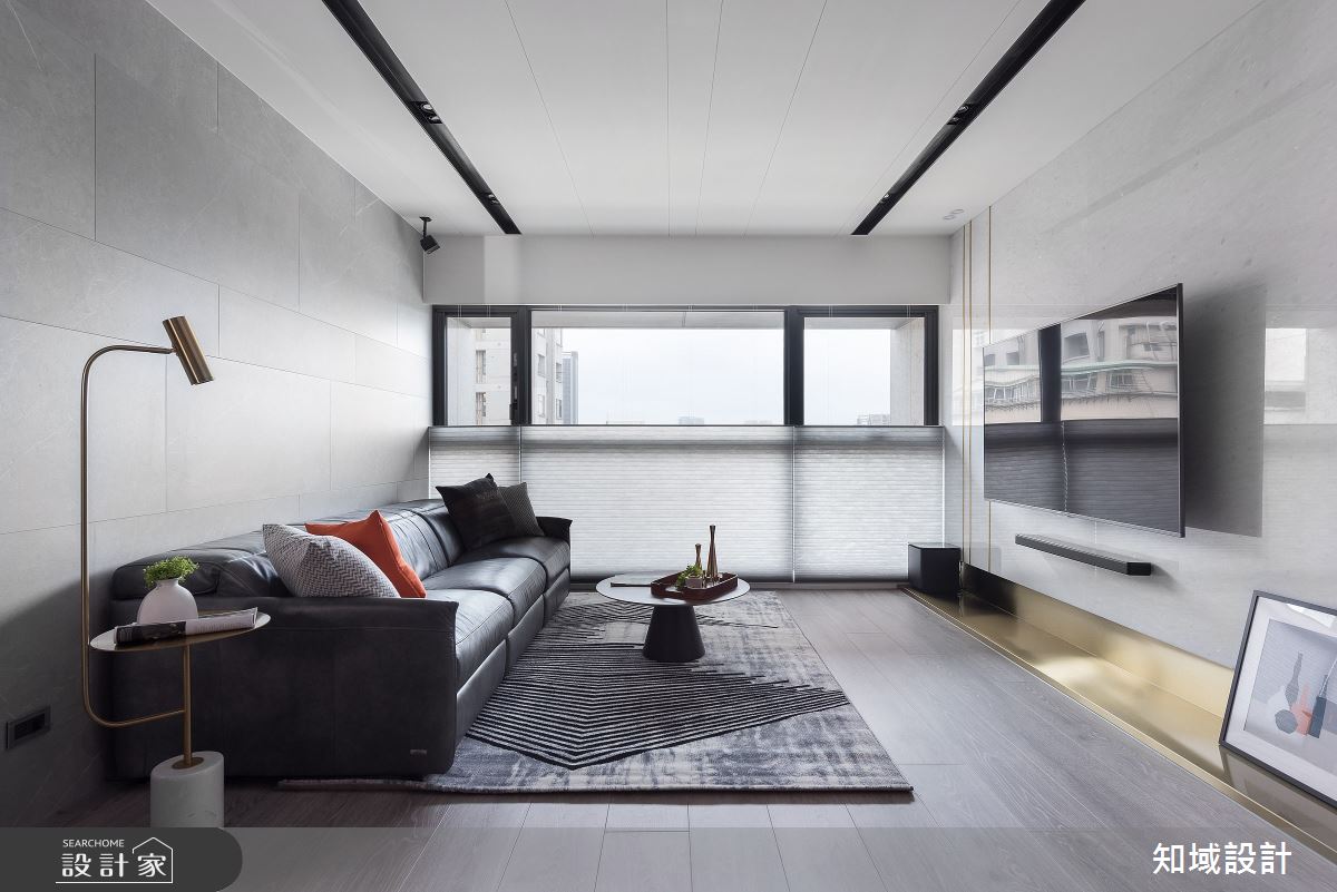 30坪新成屋(5年以下)＿現代風客廳案例圖片＿知域設計 X 一己空間制作＿一己_光影迴廊之5