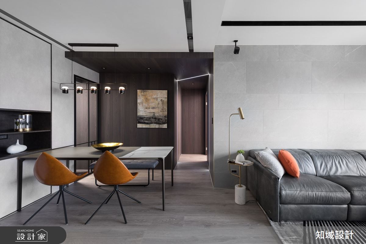 30坪新成屋(5年以下)＿現代風客廳餐廳案例圖片＿知域設計 X 一己空間制作＿一己_光影迴廊之8