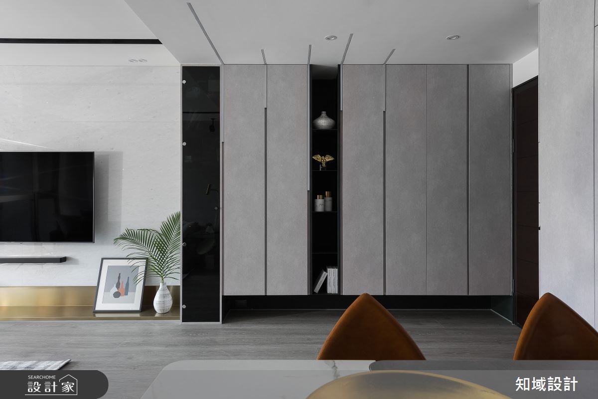 30坪新成屋(5年以下)＿現代風客廳案例圖片＿知域設計 X 一己空間制作＿一己_光影迴廊之2
