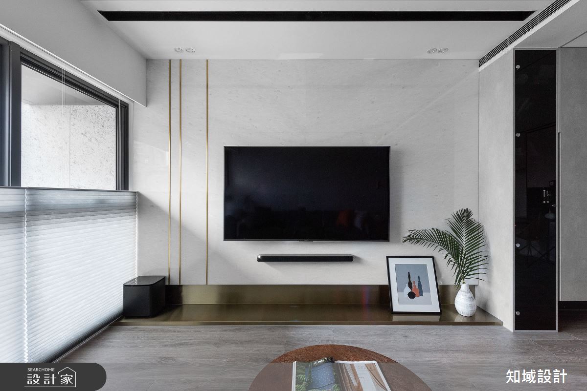 30坪新成屋(5年以下)＿現代風客廳案例圖片＿知域設計 X 一己空間制作＿一己_光影迴廊之6