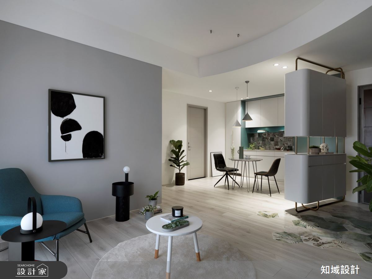 19坪新成屋(5年以下)＿北歐風客廳案例圖片＿知域設計 X 一己空間制作＿知域_藍隅之9