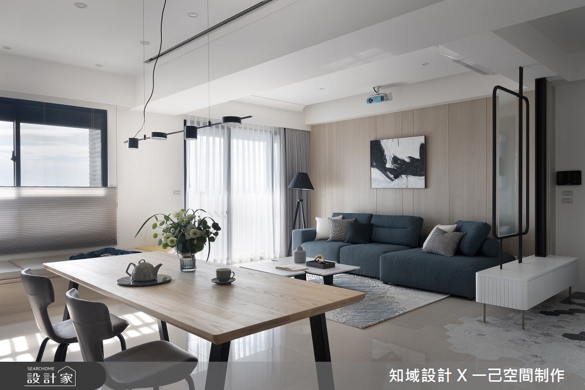 25坪新成屋(5年以下)＿混搭風客廳餐廳案例圖片＿知域設計 X 一己空間制作＿知域_無垠之6