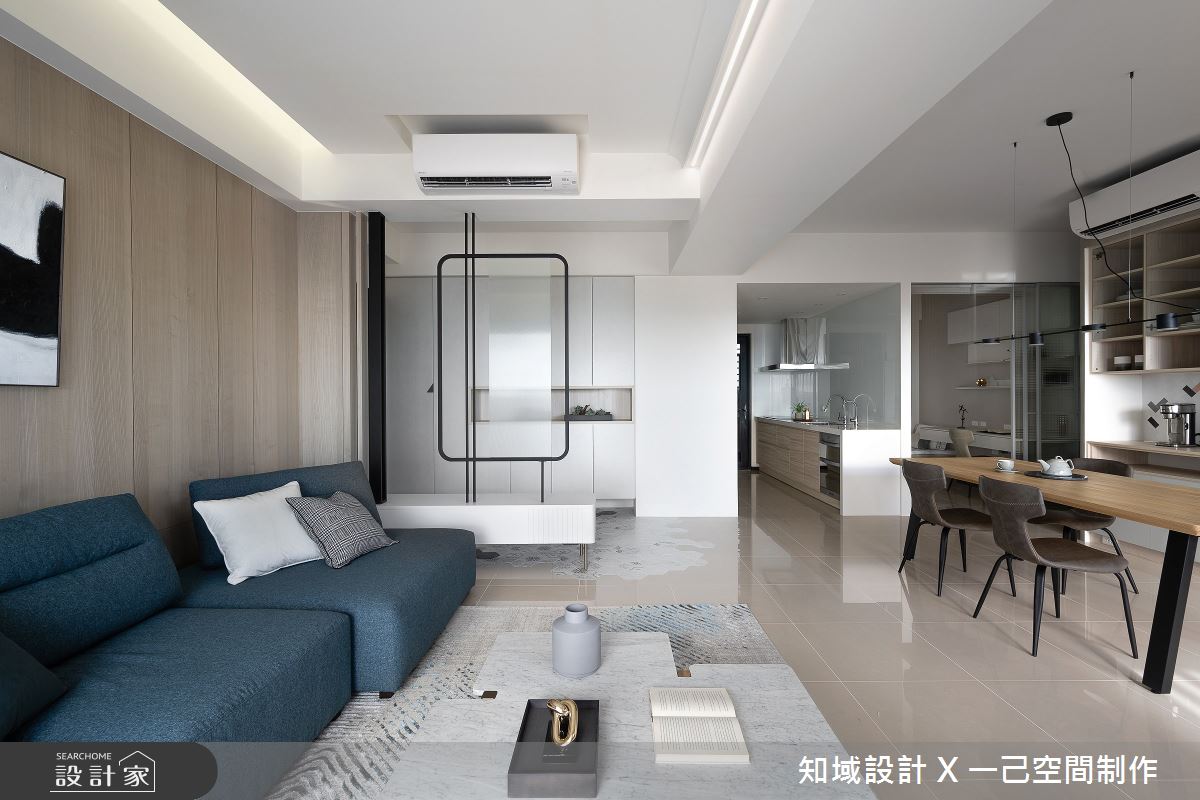 25坪新成屋(5年以下)＿混搭風客廳案例圖片＿知域設計 X 一己空間制作＿知域_無垠之5