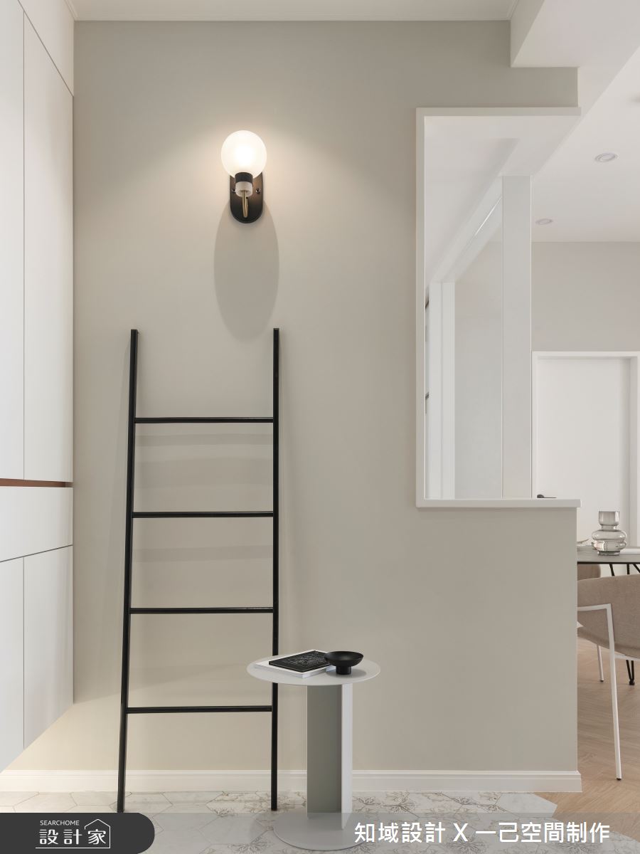 20坪新成屋(5年以下)＿北歐風玄關案例圖片＿知域設計 X 一己空間制作＿知域_Café Au Lait之2