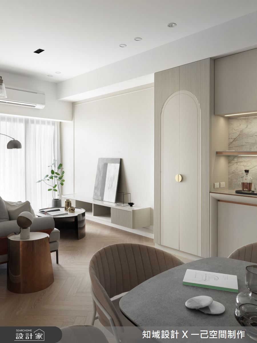 20坪新成屋(5年以下)＿北歐風客廳案例圖片＿知域設計 X 一己空間制作＿知域_Café Au Lait之7