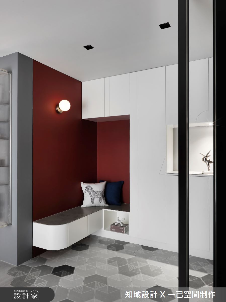 23坪中古屋(5~15年)＿混搭風玄關案例圖片＿知域設計 X 一己空間制作＿知域_柯夢波丹之2