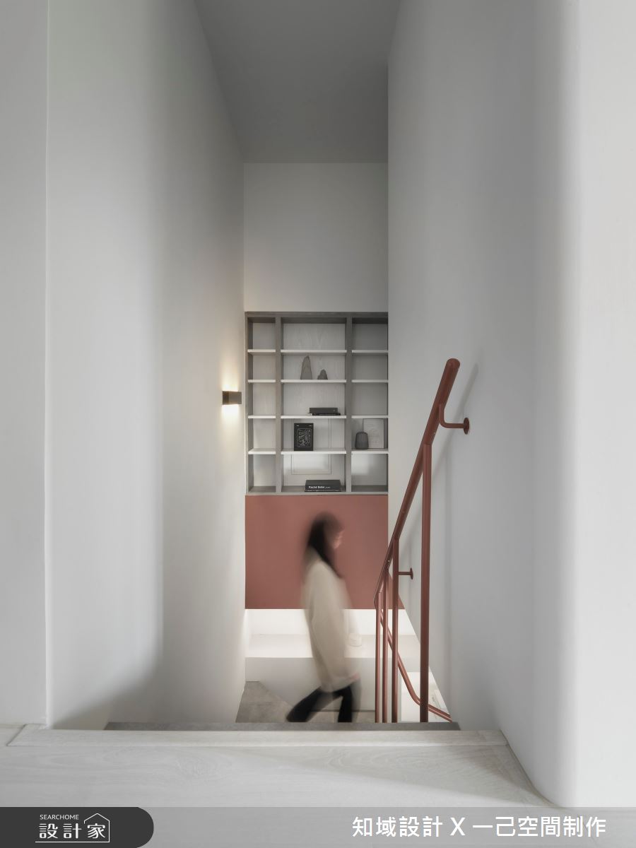 30坪中古屋(5~15年)＿北歐風樓梯案例圖片＿知域設計 X 一己空間制作＿知域_Dusty Rose之16