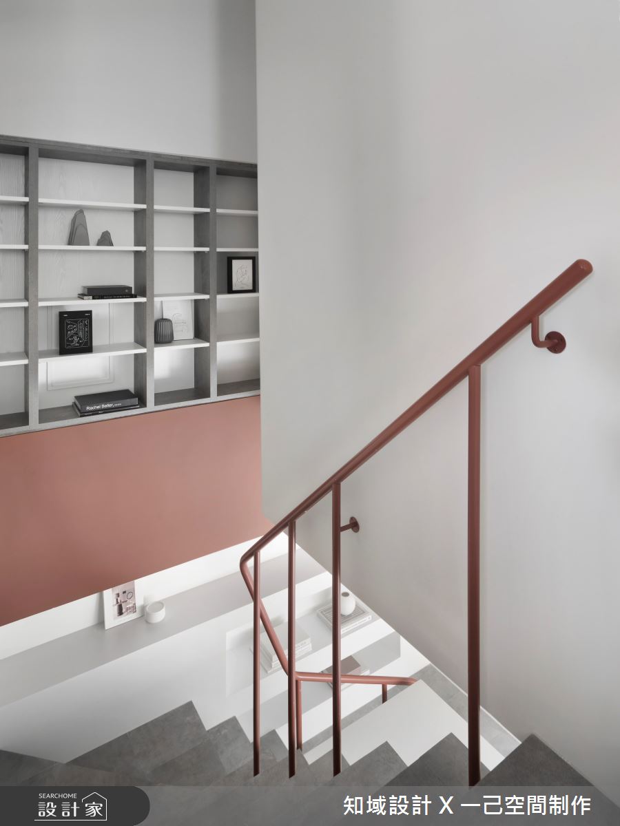 30坪中古屋(5~15年)＿北歐風樓梯案例圖片＿知域設計 X 一己空間制作＿知域_Dusty Rose之17