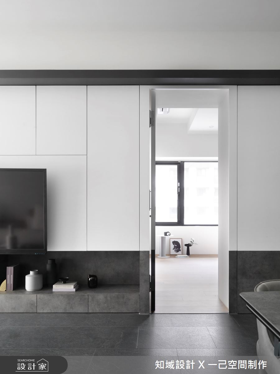 28坪新成屋(5年以下)＿現代風客廳案例圖片＿知域設計 X 一己空間制作＿一己_Black Mica之11