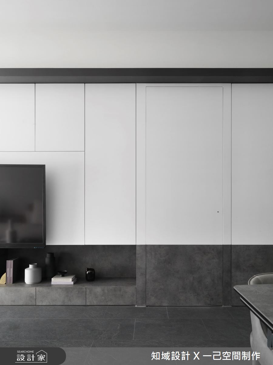 28坪新成屋(5年以下)＿現代風客廳案例圖片＿知域設計 X 一己空間制作＿一己_Black Mica之10