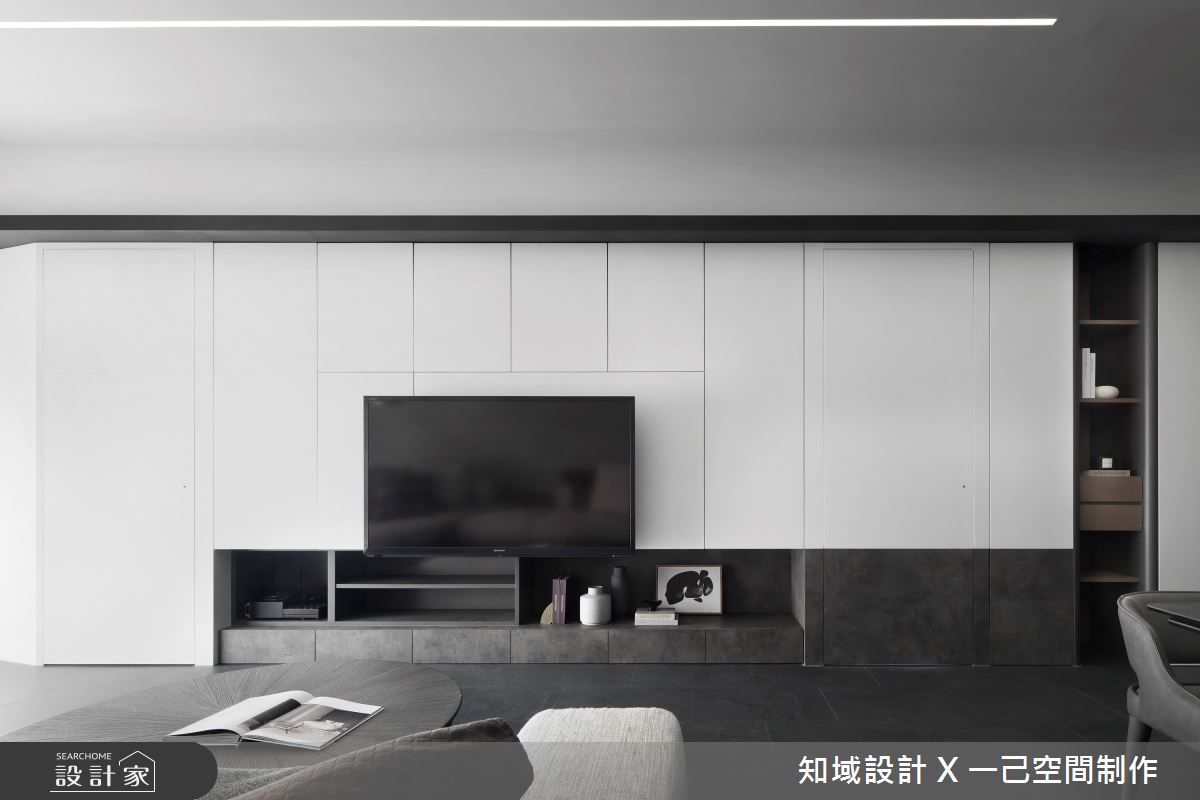 28坪新成屋(5年以下)＿現代風客廳案例圖片＿知域設計 X 一己空間制作＿一己_Black Mica之9