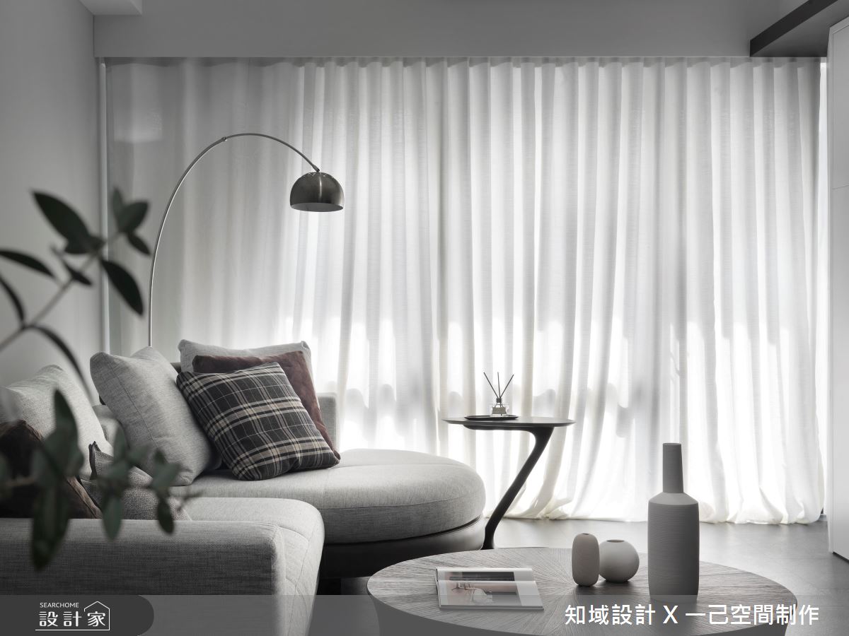 28坪新成屋(5年以下)＿現代風客廳案例圖片＿知域設計 X 一己空間制作＿一己_Black Mica之7