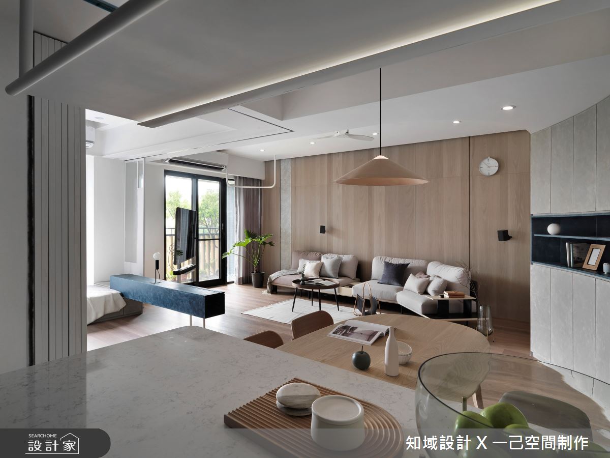 30坪新成屋(5年以下)＿混搭風客廳餐廳吧檯案例圖片＿知域設計 X 一己空間制作＿知域_In Between之5