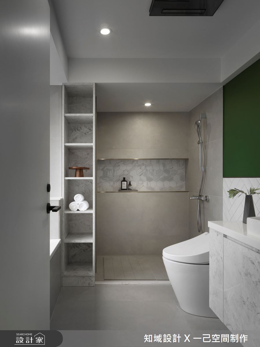 45坪老屋(16~30年)＿混搭風浴室案例圖片＿知域設計 X 一己空間制作＿一己_11° BLACK之30