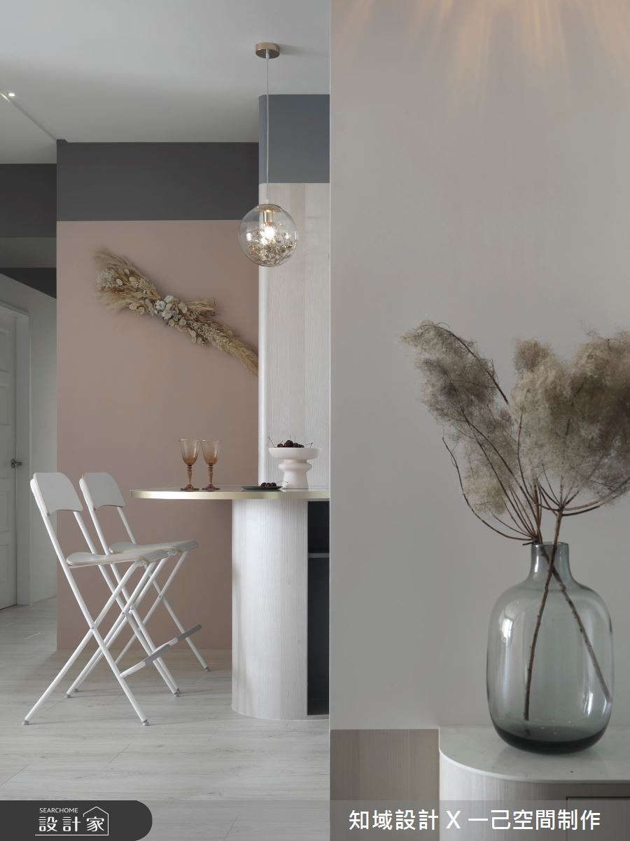 24坪新成屋(5年以下)＿北歐風餐廳案例圖片＿知域設計 X 一己空間制作＿知域_Taupe Pink之15