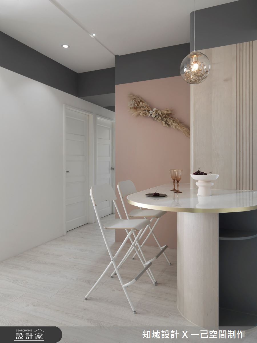 24坪新成屋(5年以下)＿北歐風餐廳案例圖片＿知域設計 X 一己空間制作＿知域_Taupe Pink之14