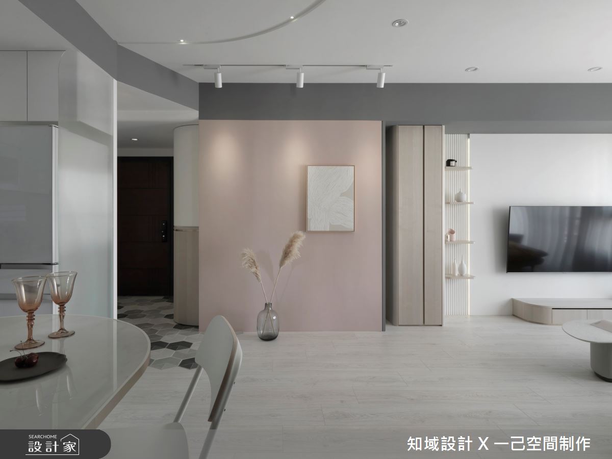 24坪新成屋(5年以下)＿北歐風客廳餐廳案例圖片＿知域設計 X 一己空間制作＿知域_Taupe Pink之10