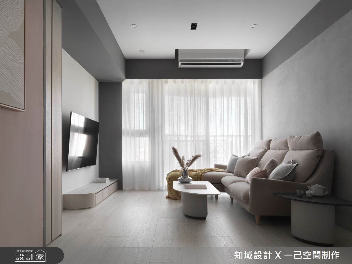 24坪新成屋(5年以下)＿北歐風客廳案例圖片＿知域設計 X 一己空間制作＿知域_Taupe Pink之6