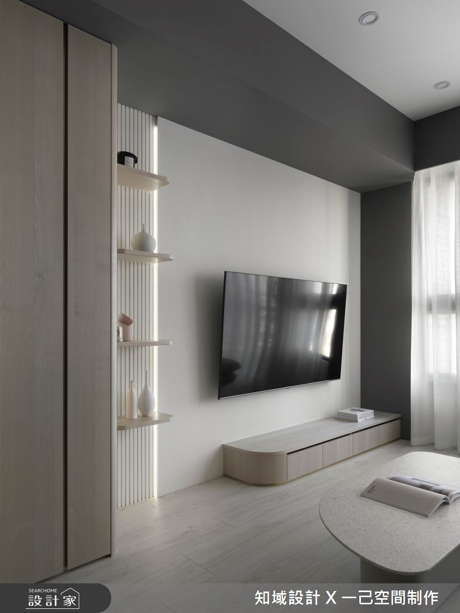 24坪新成屋(5年以下)＿北歐風客廳案例圖片＿知域設計 X 一己空間制作＿知域_Taupe Pink之7