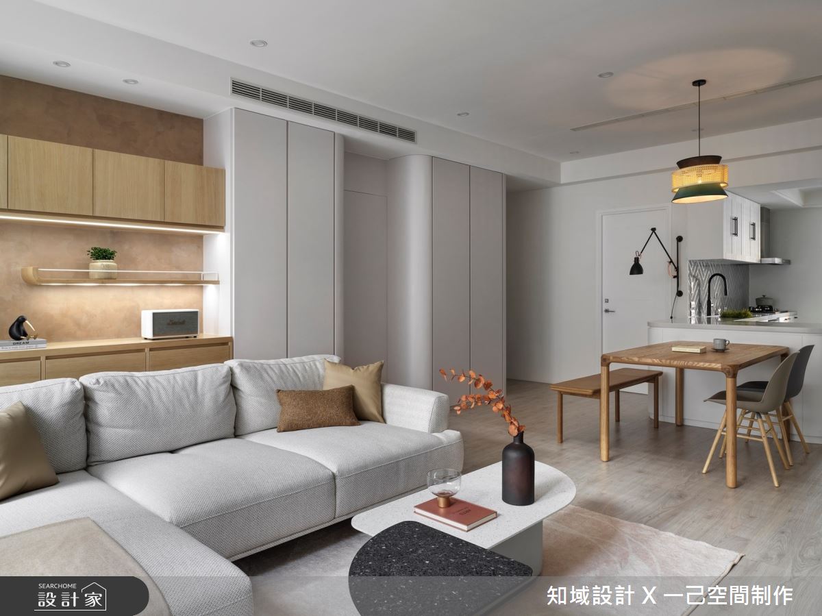 36坪中古屋(5~15年)＿北歐風客廳餐廳廚房吧檯案例圖片＿知域設計 X 一己空間制作＿知域_穗之10