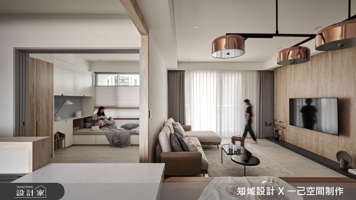 25坪新成屋(5年以下)＿北歐風客廳餐廳書房案例圖片＿知域設計 X 一己空間制作＿知域_時時日日之15