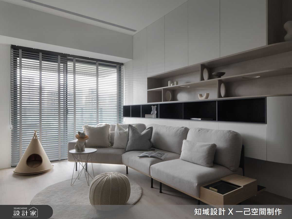 30坪新成屋(5年以下)＿混搭風客廳案例圖片＿知域設計 X 一己空間制作＿知域_探探之7