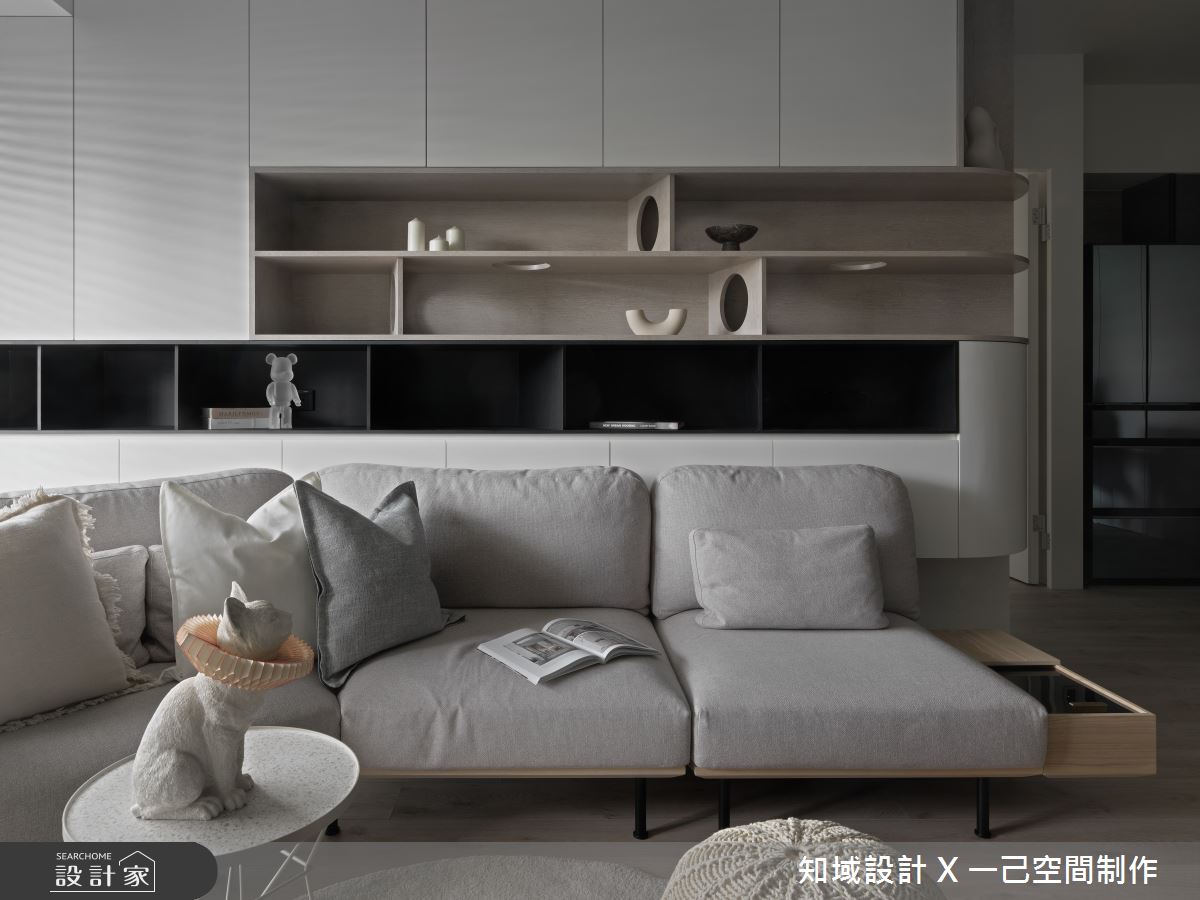 30坪新成屋(5年以下)＿混搭風客廳案例圖片＿知域設計 X 一己空間制作＿知域_探探之11