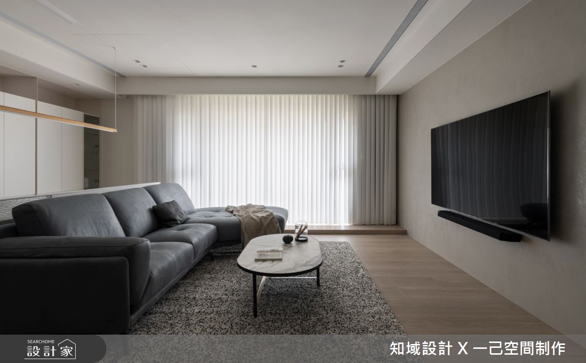 33坪新成屋(5年以下)＿混搭風客廳案例圖片＿知域設計 X 一己空間制作＿一己_輕風旦旦之15