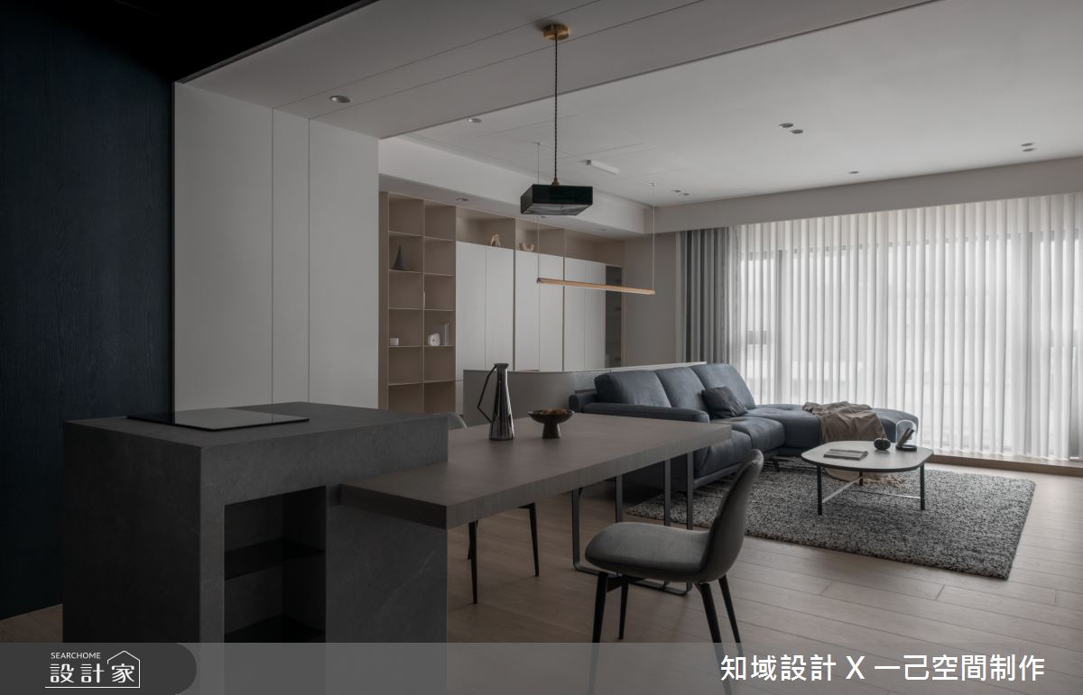 33坪新成屋(5年以下)＿混搭風客廳餐廳案例圖片＿知域設計 X 一己空間制作＿一己_輕風旦旦之14