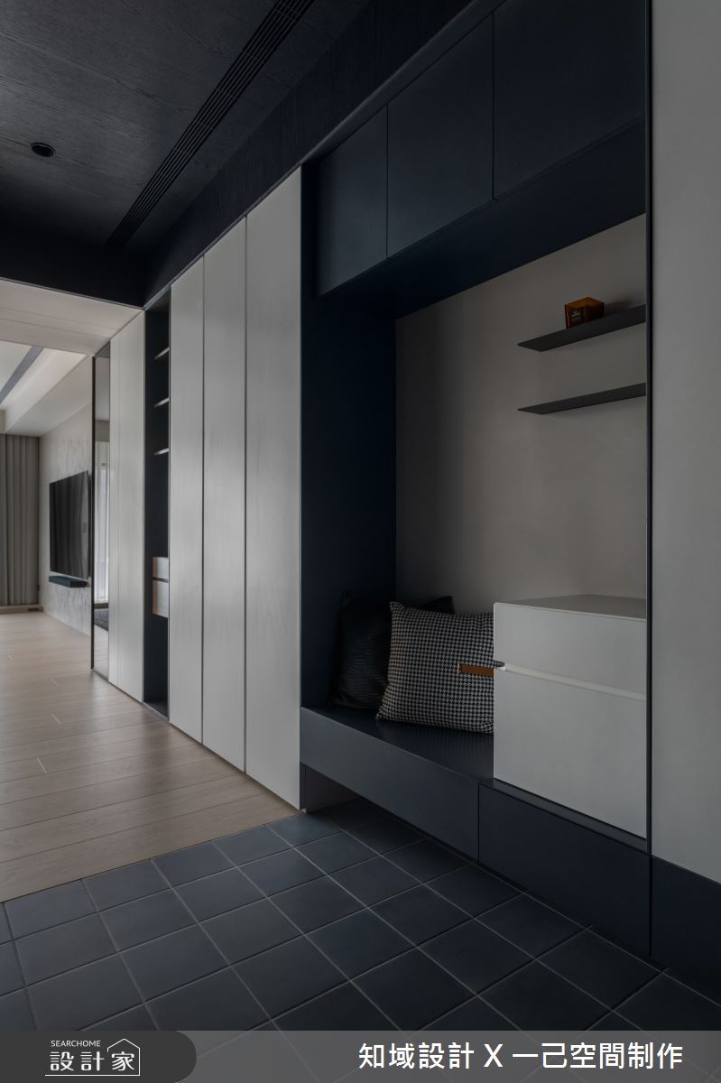 33坪新成屋(5年以下)＿混搭風玄關案例圖片＿知域設計 X 一己空間制作＿一己_輕風旦旦之2