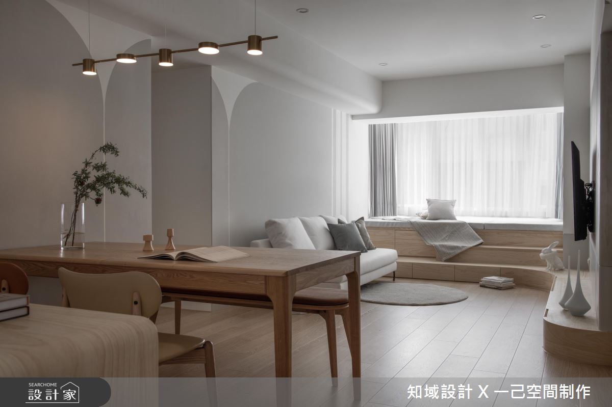 老屋(31~40年)＿北歐風客廳餐廳臥榻案例圖片＿知域設計 X 一己空間制作＿知域_途之7