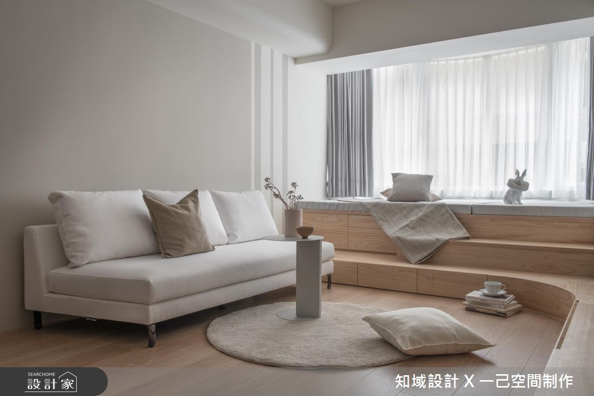 老屋(31~40年)＿北歐風客廳臥榻案例圖片＿知域設計 X 一己空間制作＿知域_途之13