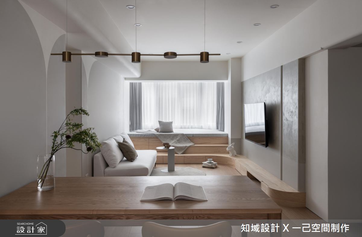 老屋(31~40年)＿北歐風客廳餐廳臥榻案例圖片＿知域設計 X 一己空間制作＿知域_途之8