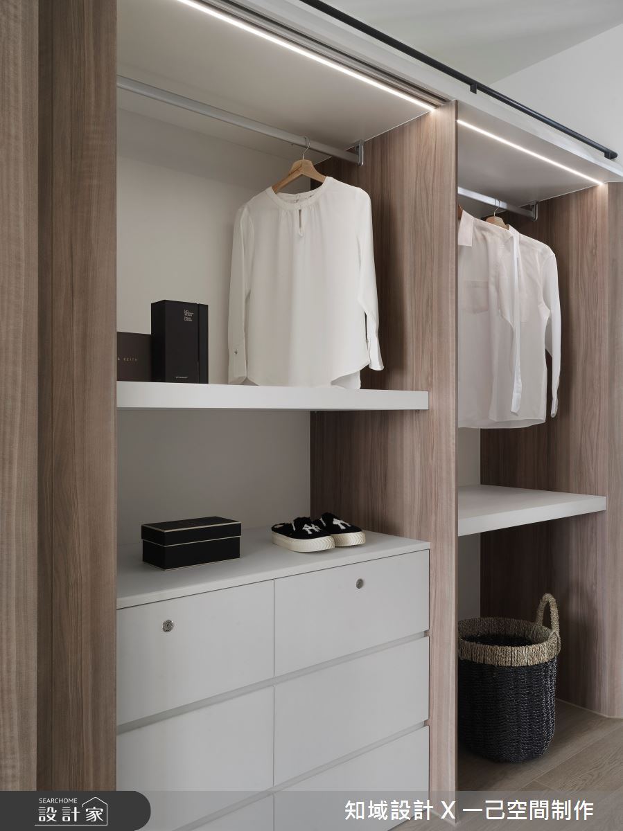40坪新成屋(5年以下)＿現代風更衣間案例圖片＿知域設計 X 一己空間制作＿一己_粼汀之22