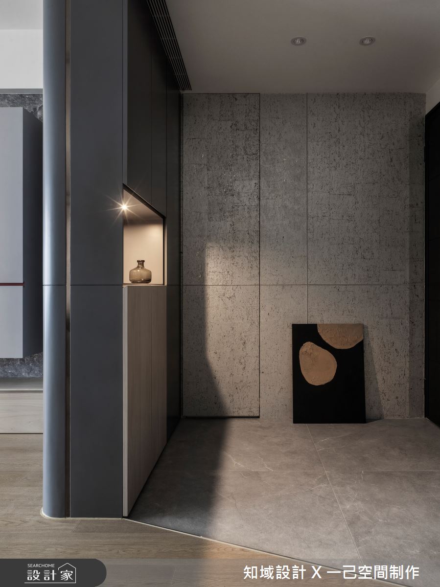 40坪新成屋(5年以下)＿現代風玄關案例圖片＿知域設計 X 一己空間制作＿一己_粼汀之1