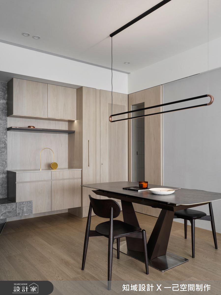 40坪新成屋(5年以下)＿現代風餐廳案例圖片＿知域設計 X 一己空間制作＿一己_粼汀之5