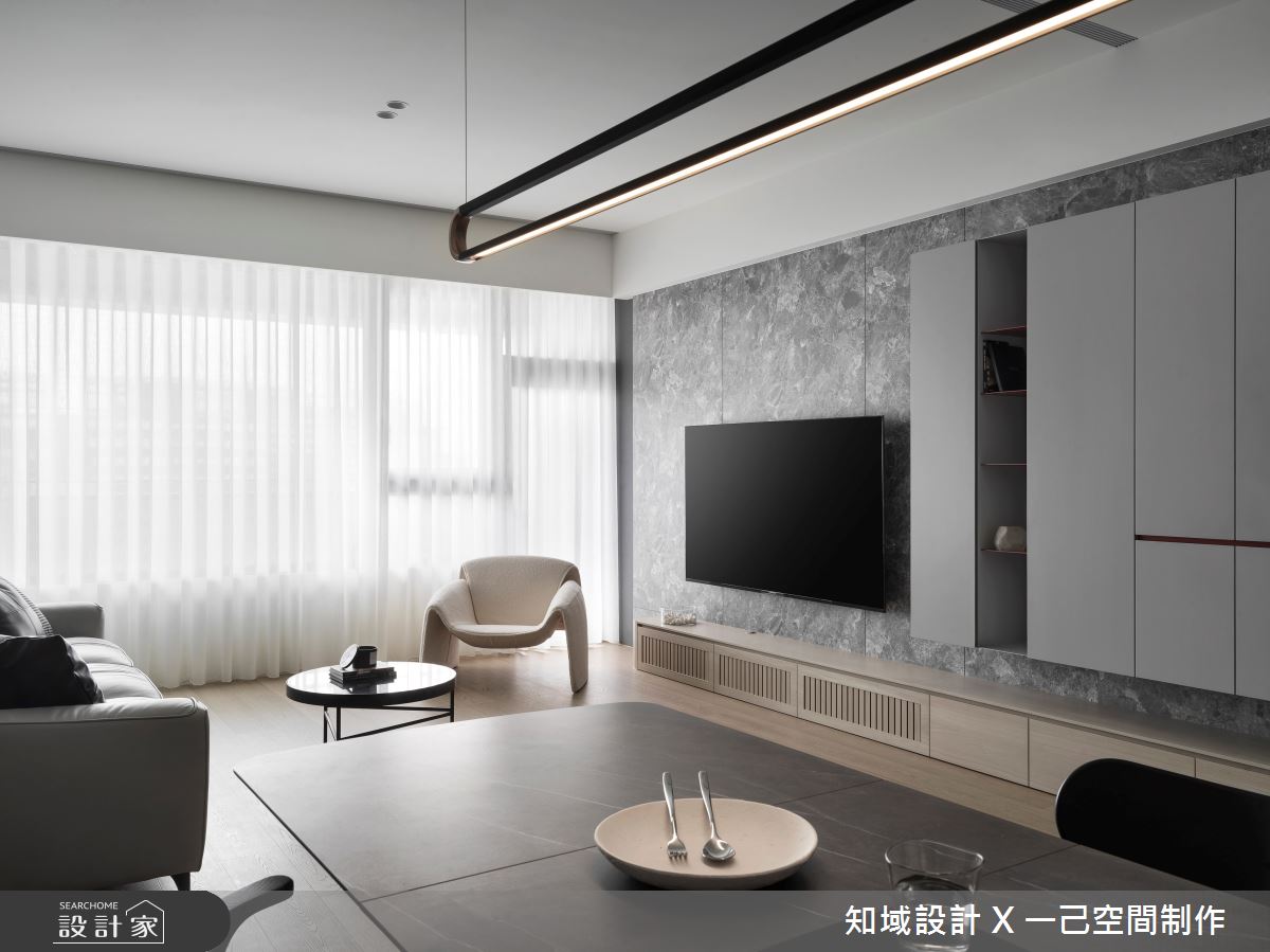 40坪新成屋(5年以下)＿現代風客廳案例圖片＿知域設計 X 一己空間制作＿一己_粼汀之11