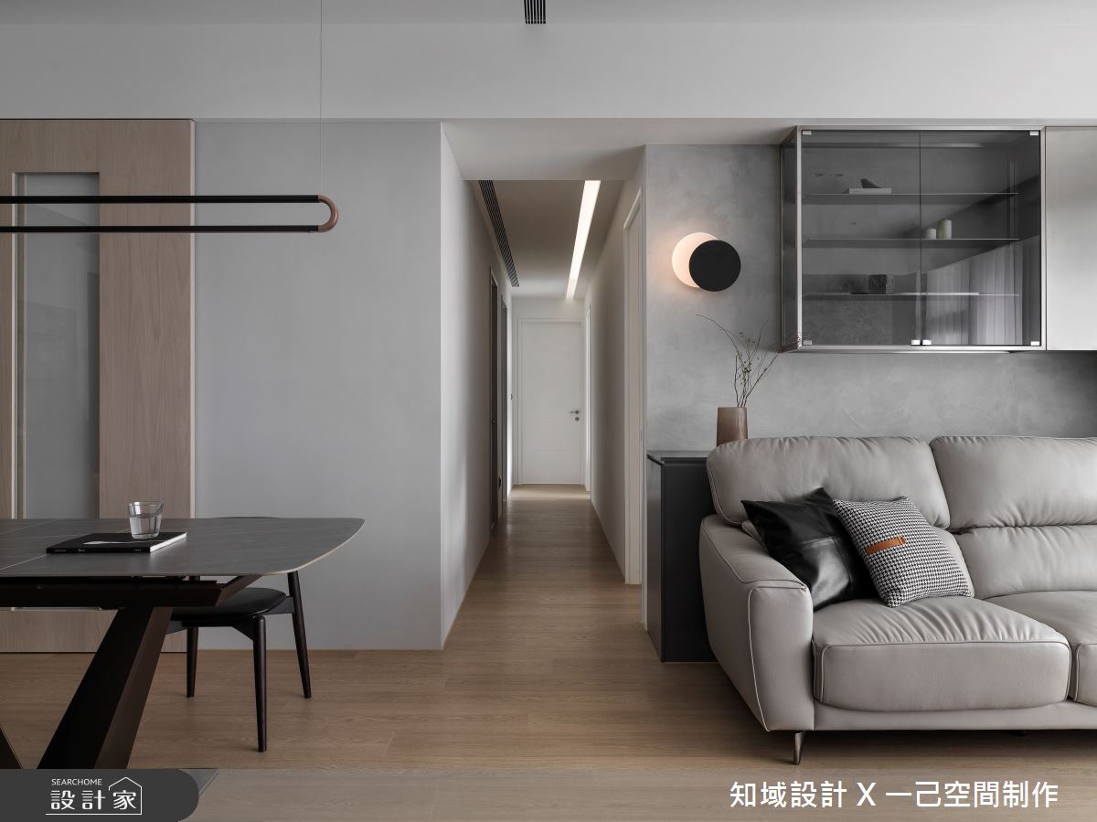 40坪新成屋(5年以下)＿現代風客廳走廊案例圖片＿知域設計 X 一己空間制作＿一己_粼汀之8