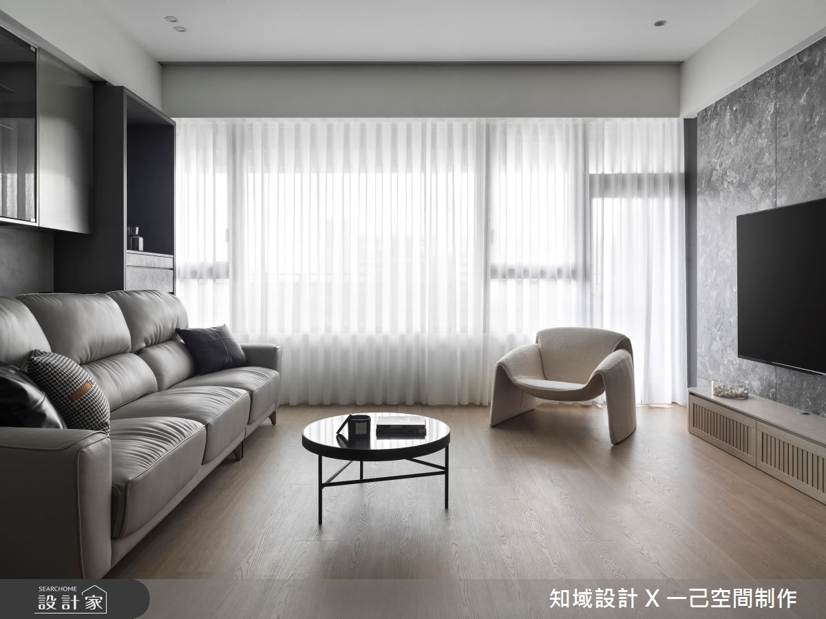 40坪新成屋(5年以下)＿現代風客廳案例圖片＿知域設計 X 一己空間制作＿一己_粼汀之10