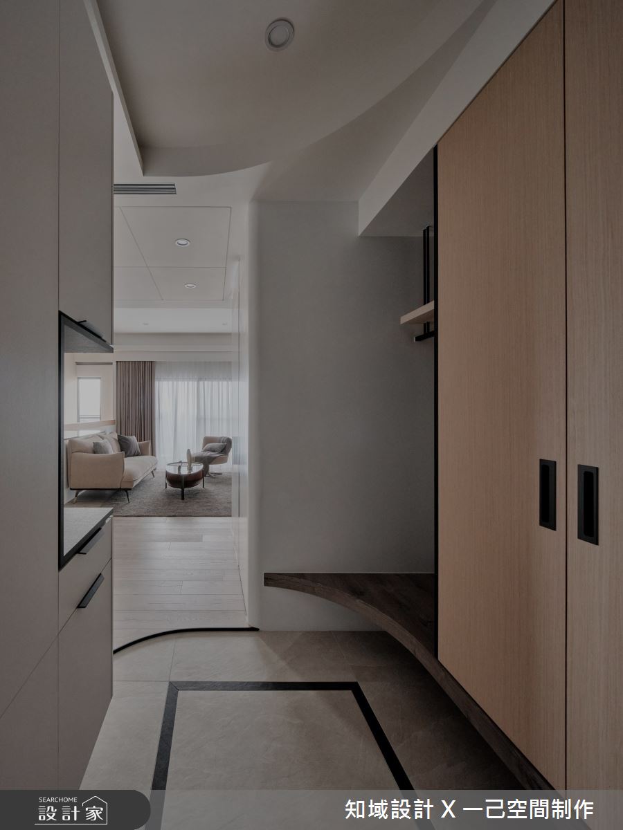 25坪＿混搭風玄關客廳案例圖片＿知域設計 X 一己空間制作＿知域_影型之1