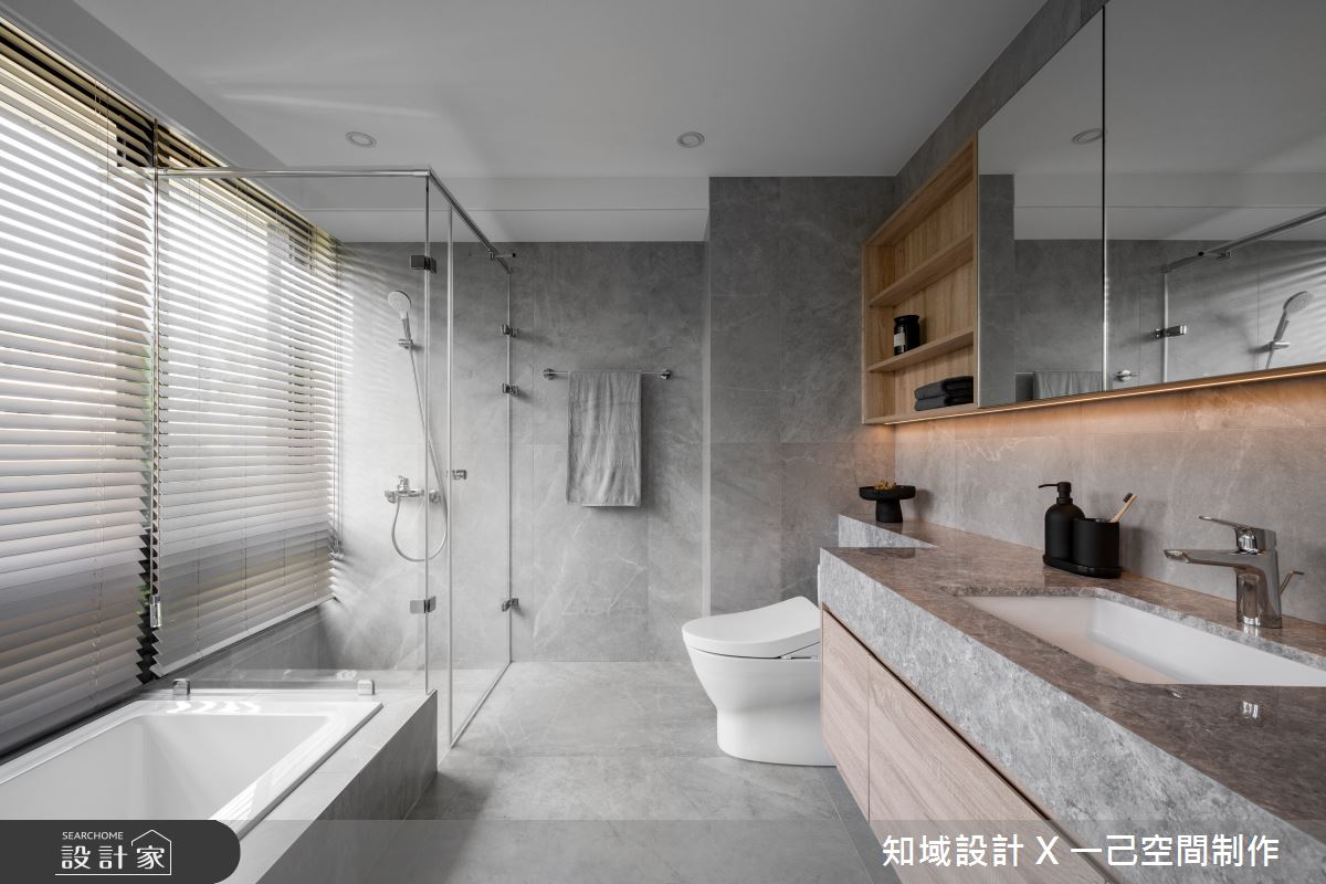 50坪毛胚屋＿混搭風浴室案例圖片＿知域設計 X 一己空間制作＿一己_煦之33