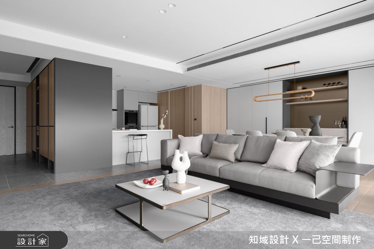 50坪毛胚屋＿混搭風玄關客廳餐廳廚房吧檯案例圖片＿知域設計 X 一己空間制作＿一己_煦之16