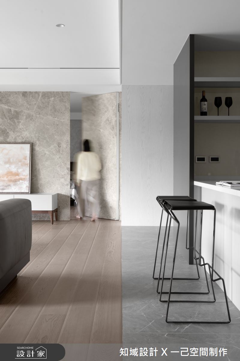 50坪毛胚屋＿混搭風客廳吧檯案例圖片＿知域設計 X 一己空間制作＿一己_煦之28