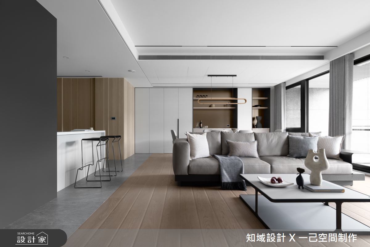 50坪毛胚屋＿混搭風客廳餐廳吧檯案例圖片＿知域設計 X 一己空間制作＿一己_煦之15