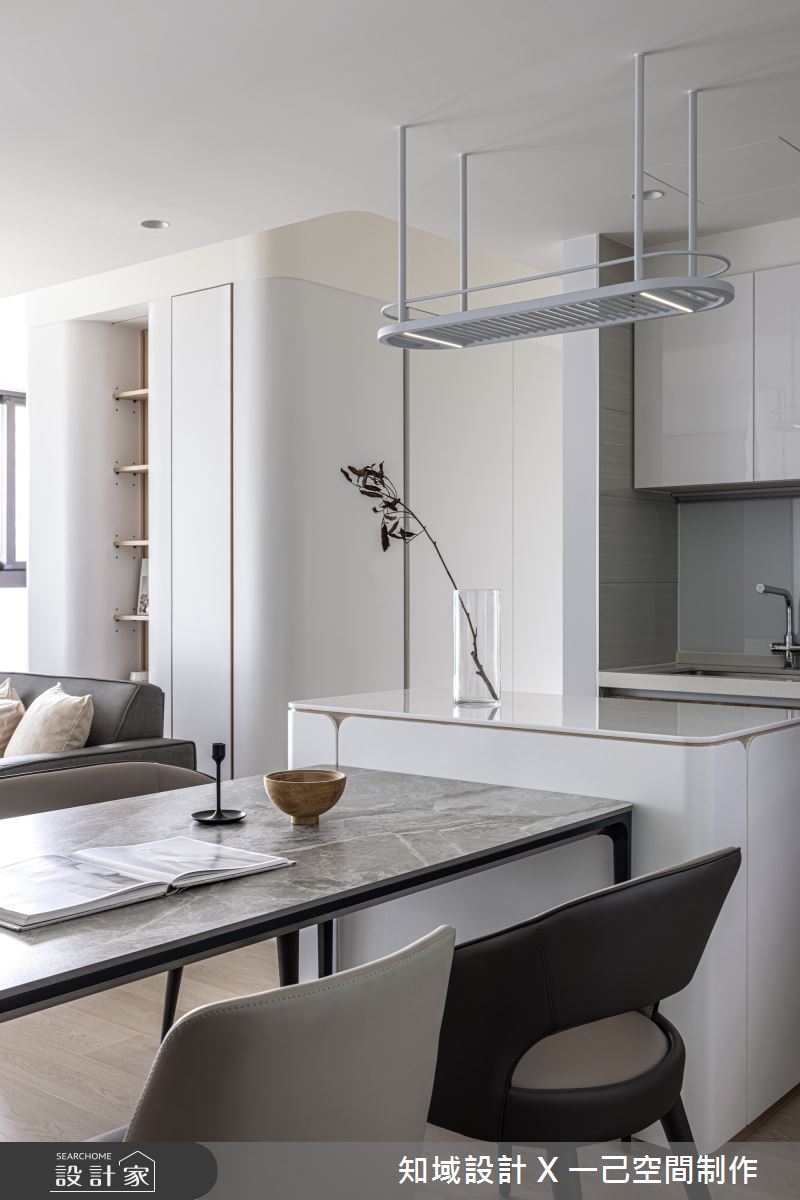 27坪新成屋(5年以下)＿混搭風客廳餐廳案例圖片＿知域設計 X 一己空間制作＿知域_淡瀾之5
