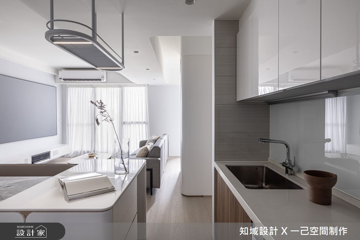 27坪新成屋(5年以下)＿混搭風客廳餐廳廚房案例圖片＿知域設計 X 一己空間制作＿知域_淡瀾之7